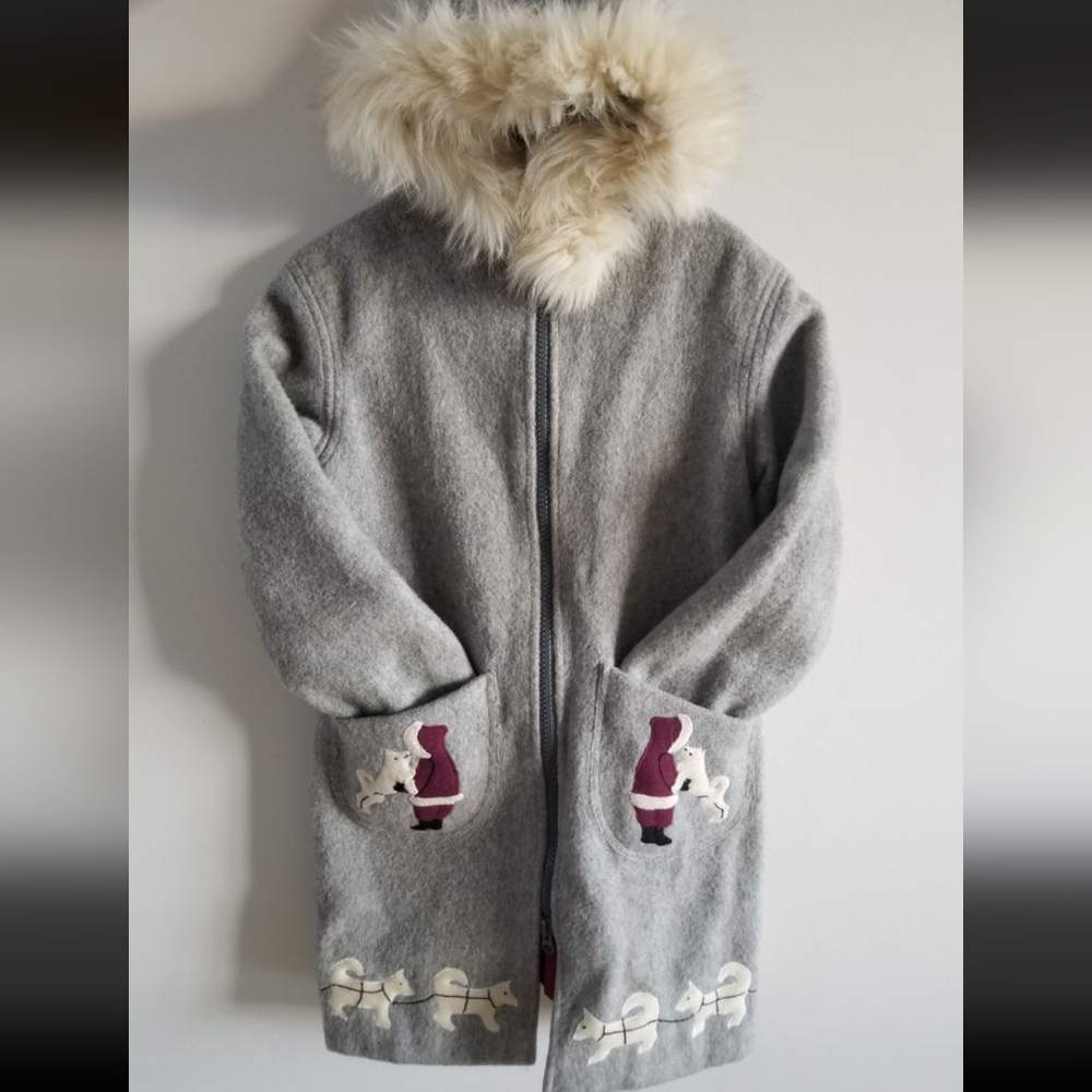 Vintage Inuit Embroidered Wool Parka - Picture 5 of 9